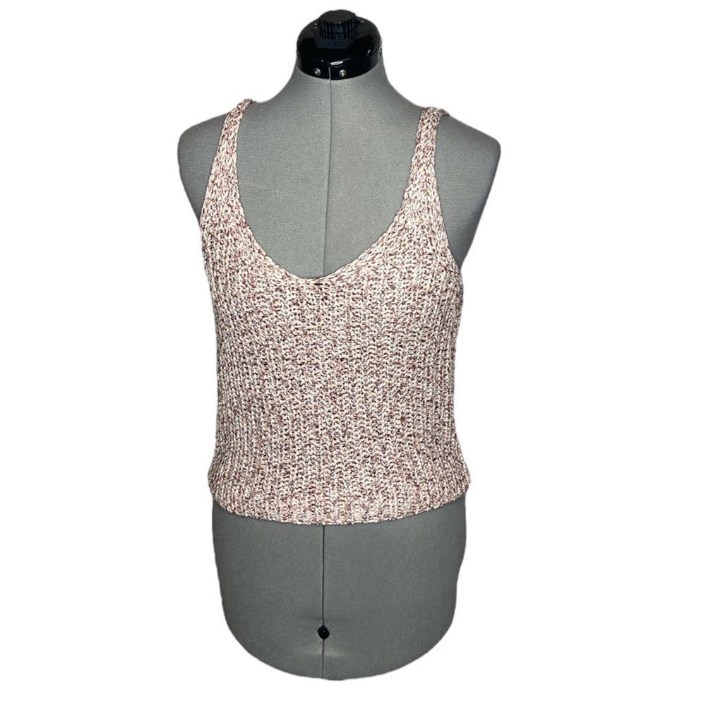 Moon and Madison Knit cropped tank top size Medium